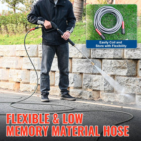 YAMATIC reinforced bend restrictors reduce wear during routine use.