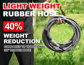 YAMATIC season-ready hose for hot or cold water use.