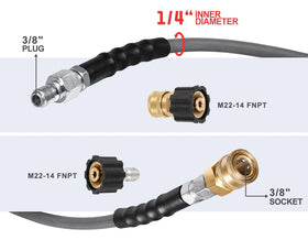 YAMATIC swivel quick connector enables smooth operation.