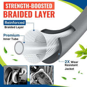 YAMATIC three-eighth-inch extension coupler for extra reach and flexibility.