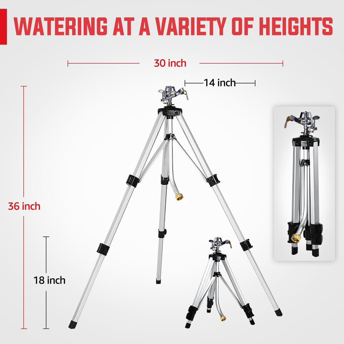 YAMATIC wide coverage of 90 feet diameter for large lawns
