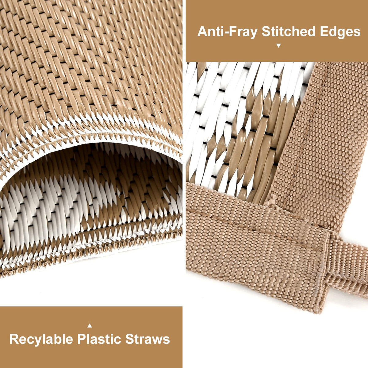 Closeup of Yamaziot plastic straw texture for rugged outdoor use.