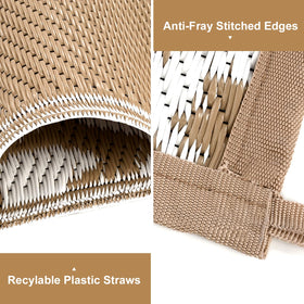 Closeup of Yamaziot plastic straw texture for rugged outdoor use.