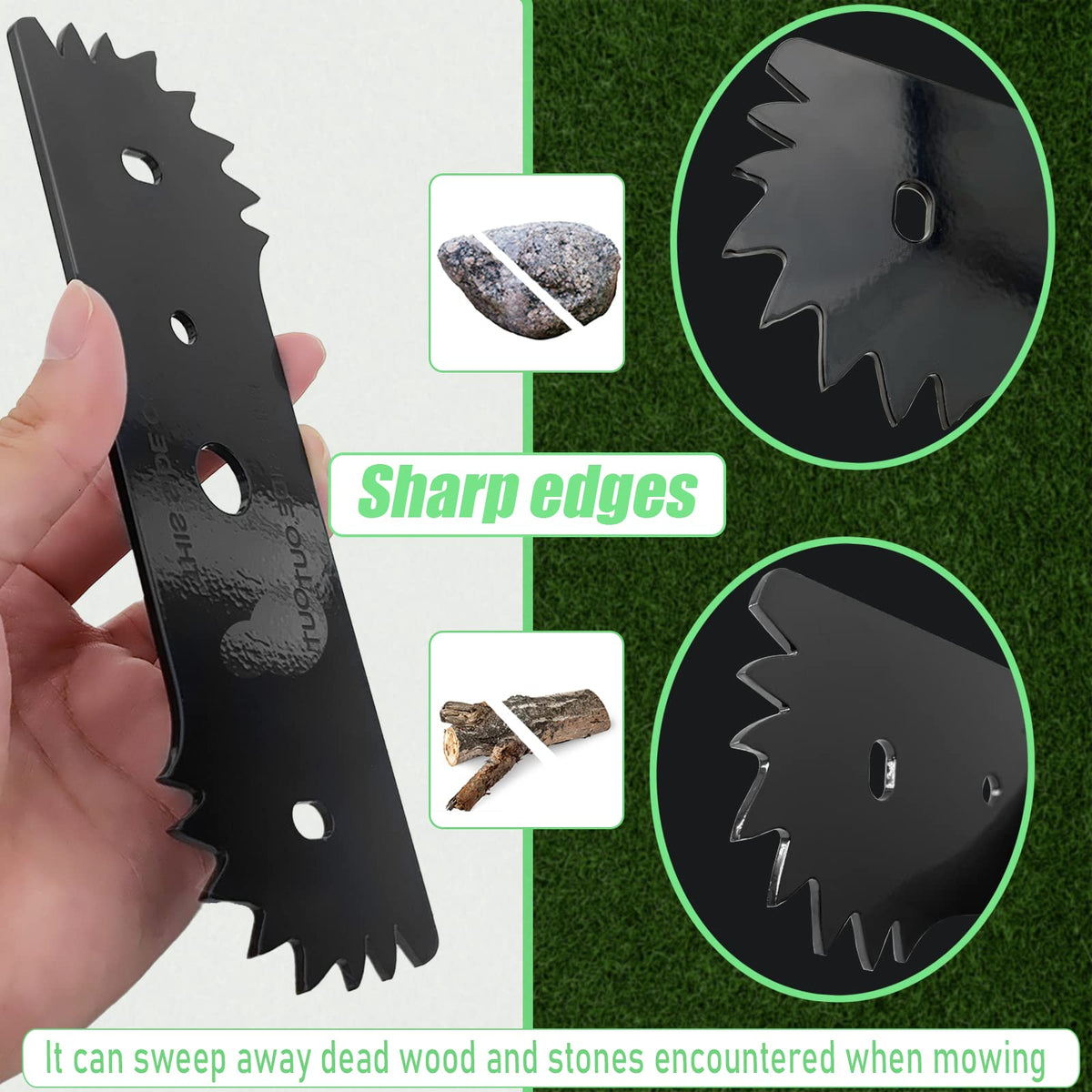 YAMTO WG895/WG896 compatible blades maintaining sharp driveways and borders