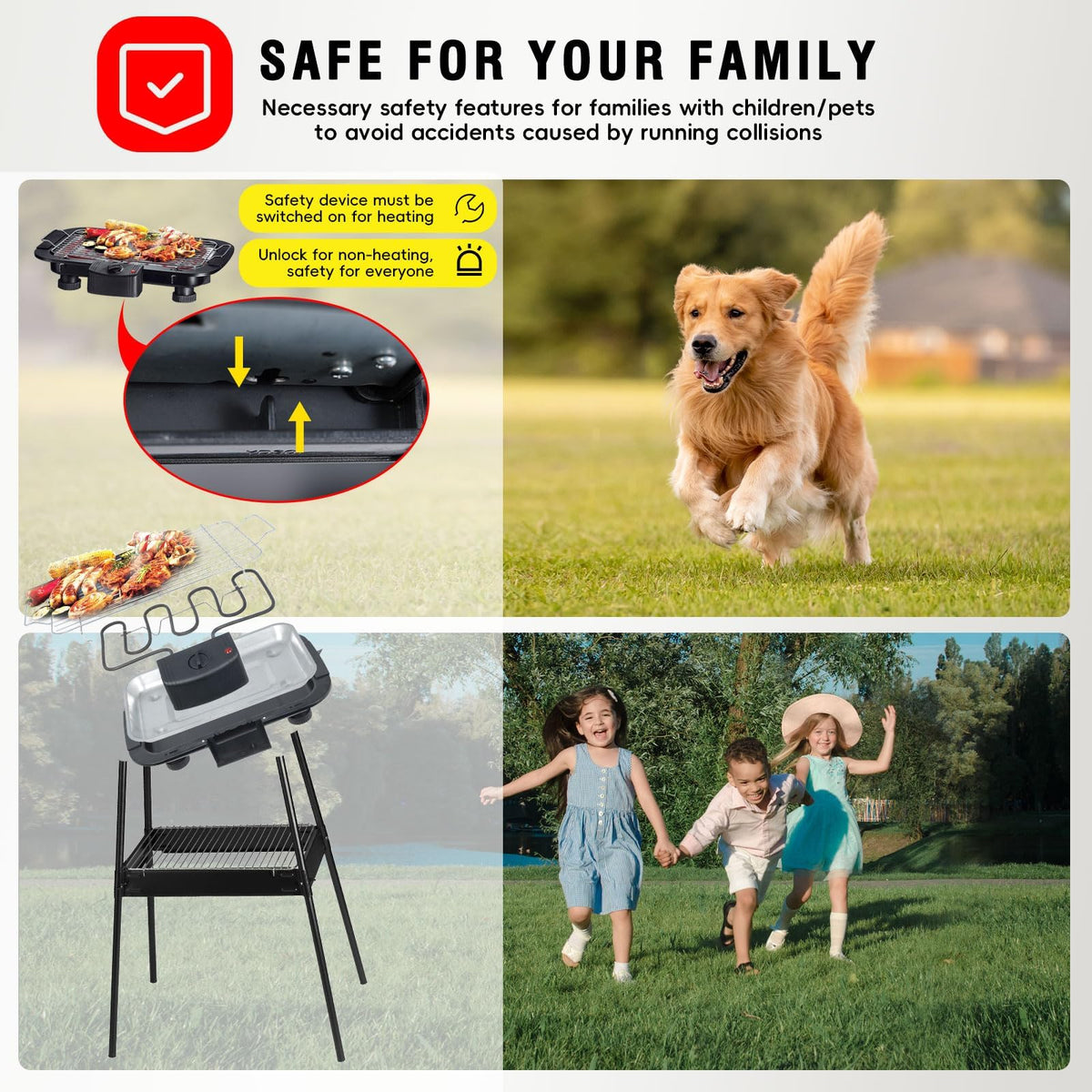 YANDEA YD301 smokeless design for indoor BBQ in any season
