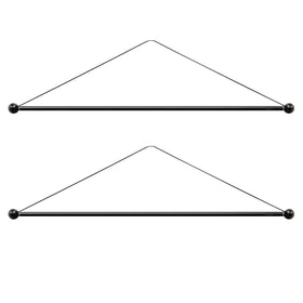 Yandood banner hanger 16-inch iron rod for durable indoor and outdoor displays