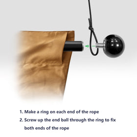 Yandood hanging wax ropes for easy, secure banner suspension