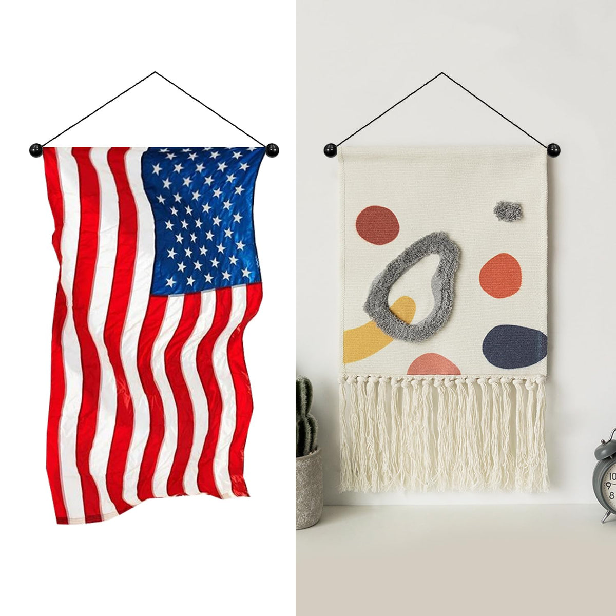 Yandood versatile hanging solution for flags, banners, and decor