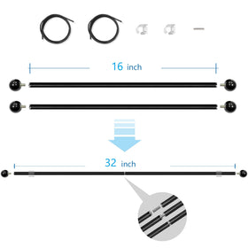 Yandood wall-mount banner hanger with decorative plastic heads