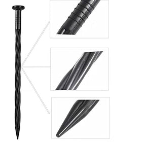 YANEYRIE hammer-in spikes ease driving into soil for precise landscape placement