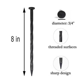 YANEYRIE nylon landscape stakes provide firm support for artificial turf and lawns