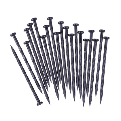 YANEYRIE spiral landscape spikes secure 8-inch anchors for pavers and weed barriers