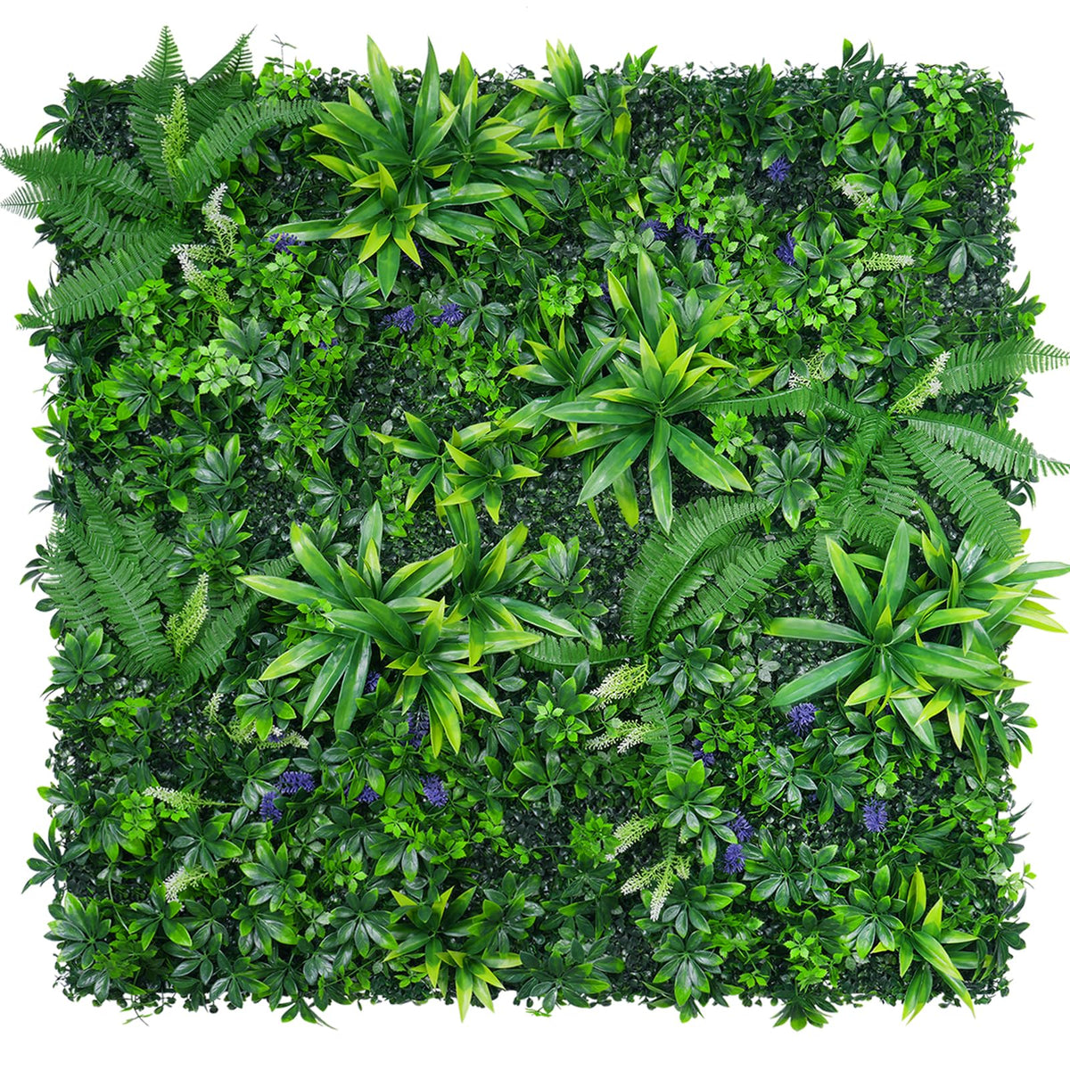 Yangrass grass wall panel close up showing vibrant texture for a realistic backdrop