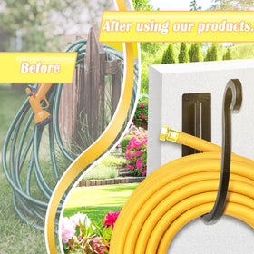 YANGSHUO heavy-duty iron hose holder withstands outdoor weather