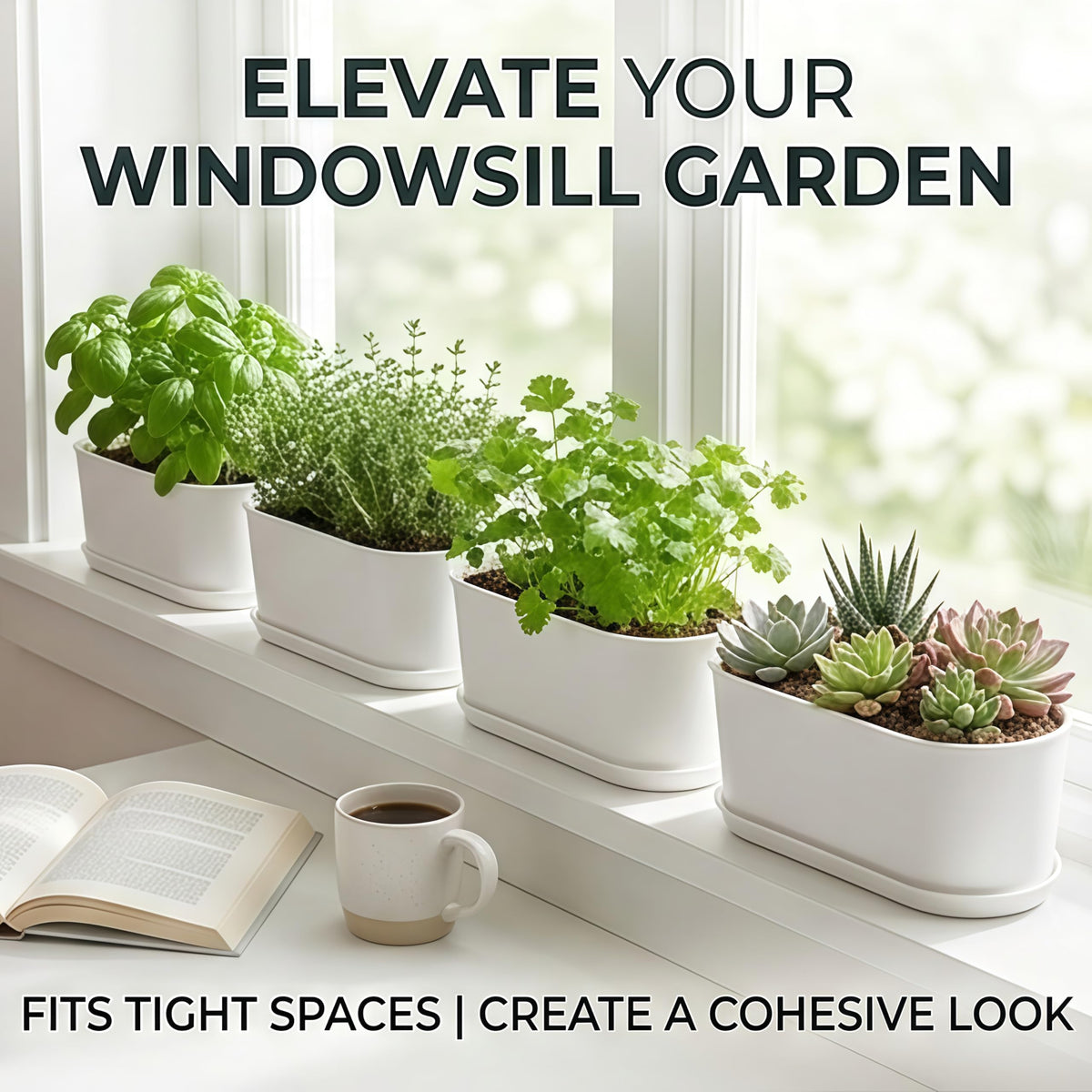 YANGYIXIN weather-resistant plastic planters withstand indoor and outdoor use.