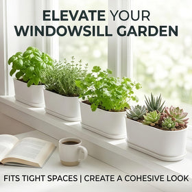 YANGYIXIN weather-resistant plastic planters withstand indoor and outdoor use.