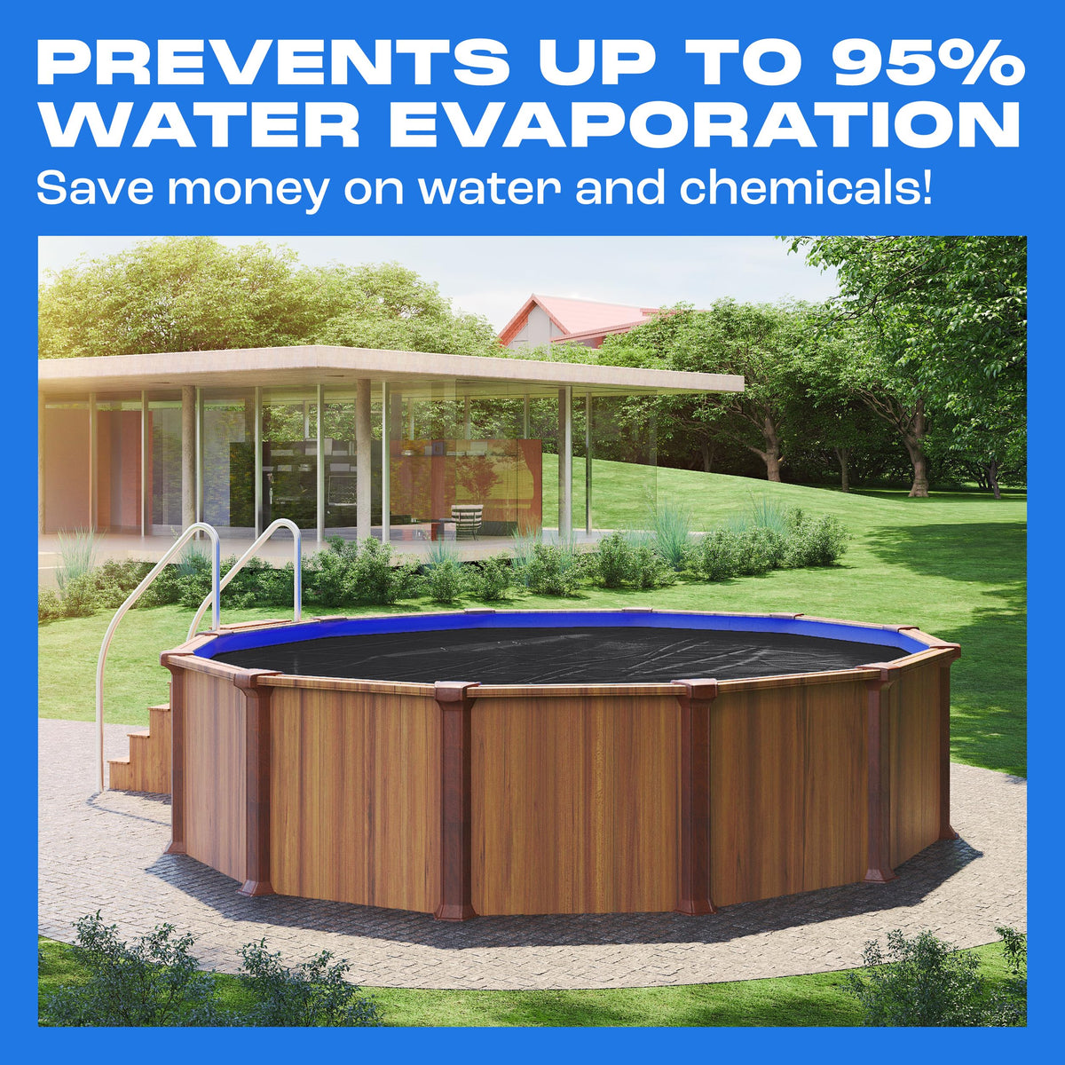 Bubble pockets trap heat in Yankee solar cover for water warming