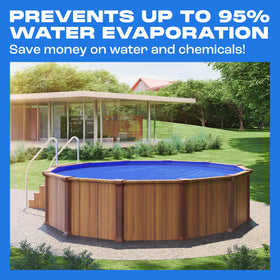 Yankee Sapphire Series cover reduces debris and keeps pool cleaner.
