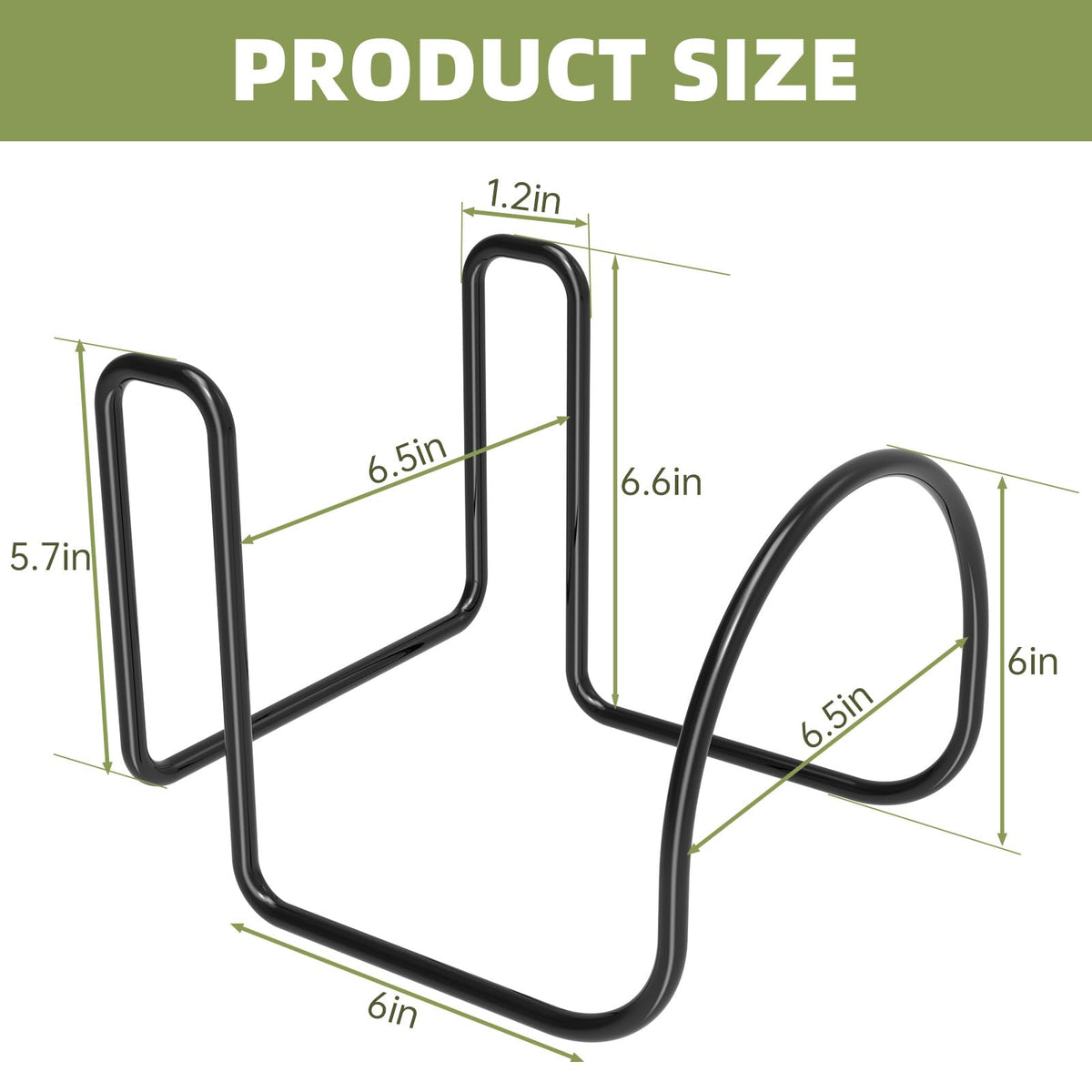 Yantuo heavy-duty hose holder in rugged metal rack for durable outdoor use.