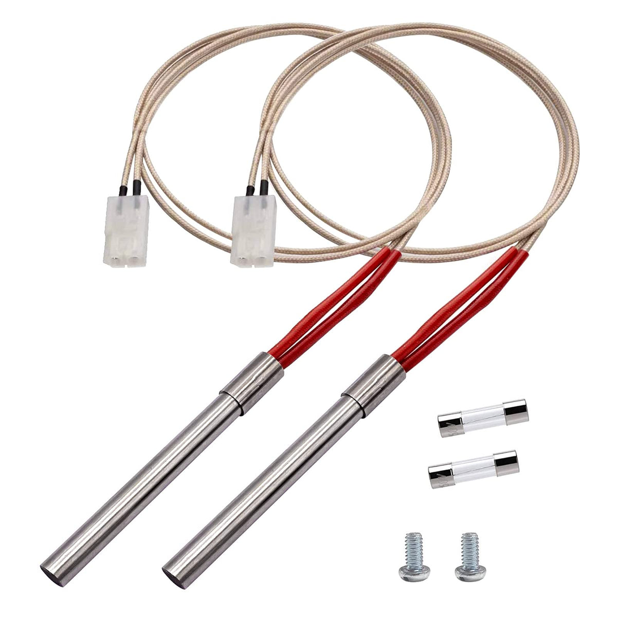 YAOAWE 2-pack pellet grill igniter kit for reliable grill ignition