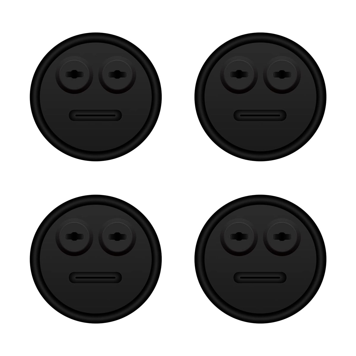 YAOAWE 4-pack temp probe grommet for BBQ grills; durable heat-resistant silicone seal