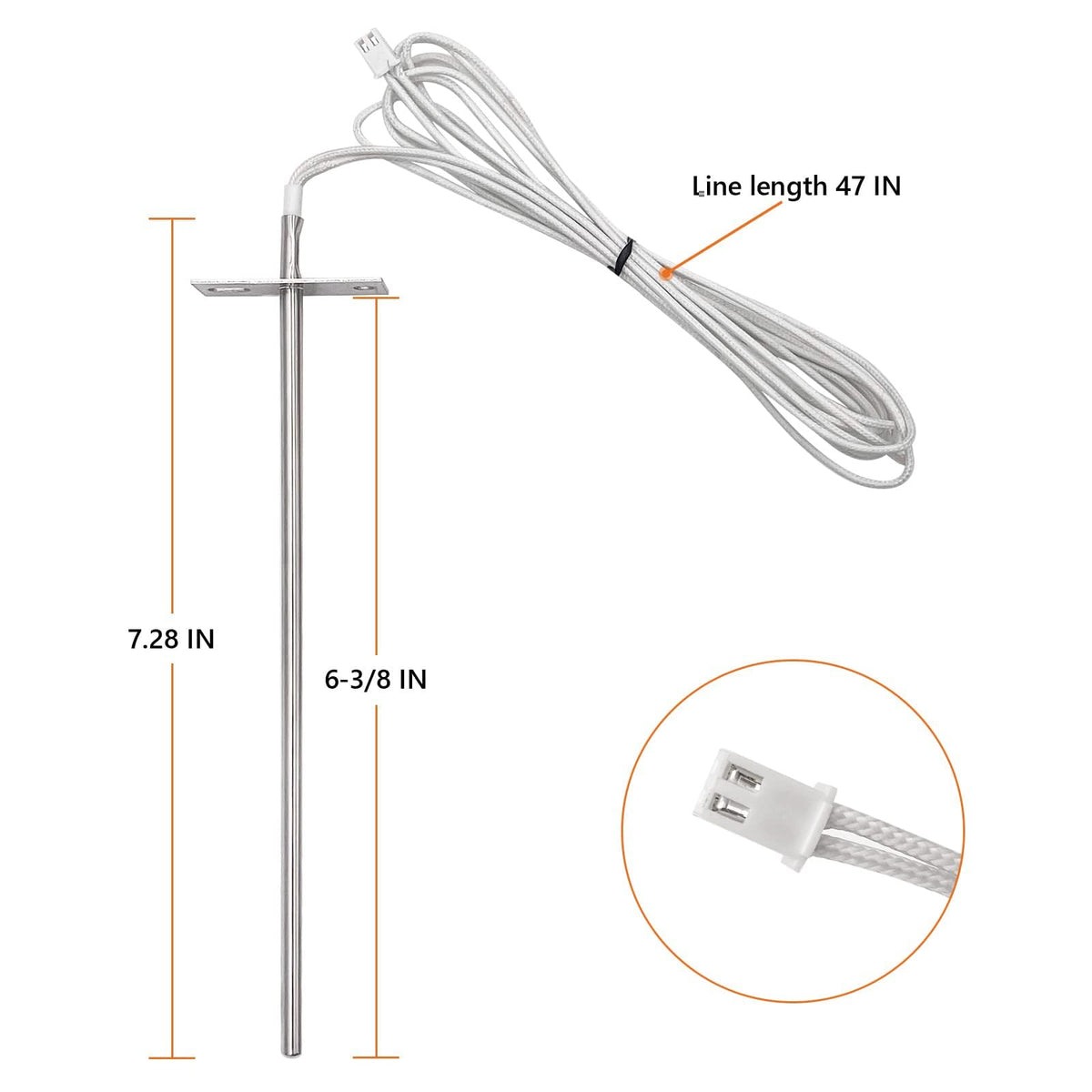 YAOAWE 47 inch heat woven wires support flexible, durable connection