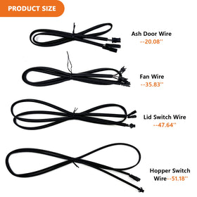 Lid switch wire for Masterbuilt Gravity Series, supports smooth lid operation.