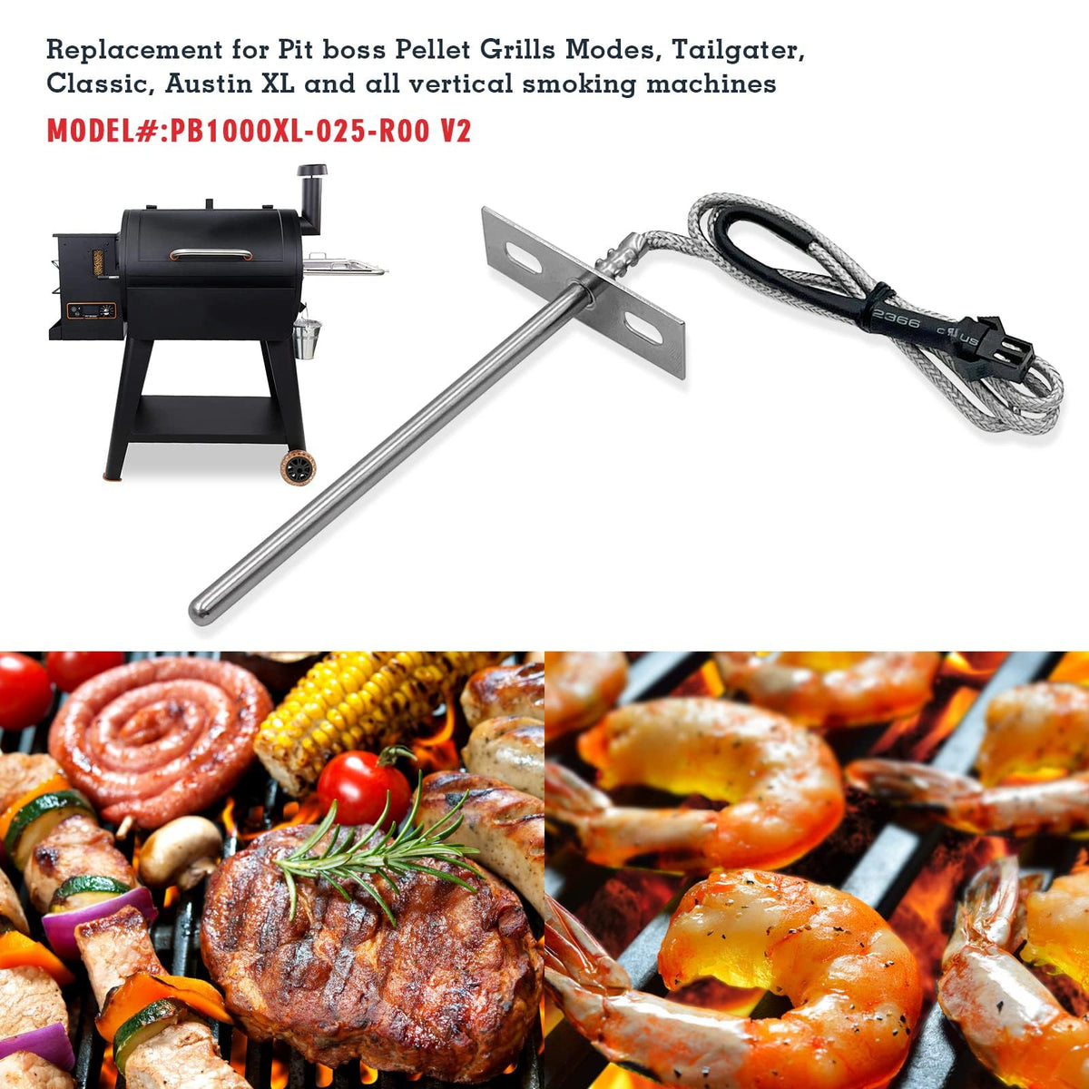 YAOAWE RTD probe in 304 stainless steel for high heat resilience.