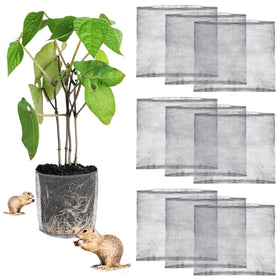 Yaocom 10-pack 15-gallon gopher baskets setup for easy soil burial and root protection.