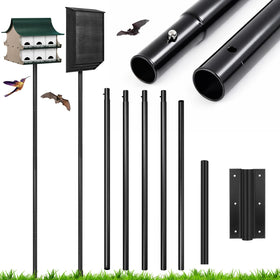 Yaocom 15ft bat pole with ground socket for stable outdoor installation.