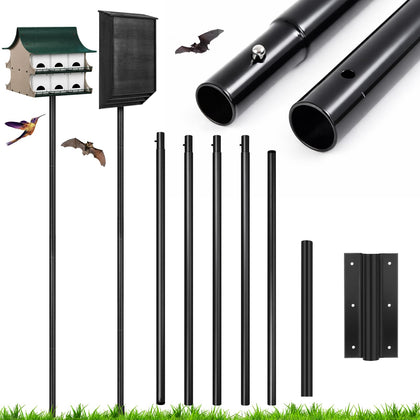 Yaocom 15ft bat pole with ground socket for stable outdoor installation.
