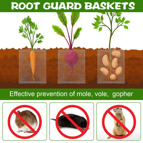 Yaocom root protection guards plants from voles, moles, and gophers.