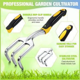 Yaocom lightweight 150g rake is easy to carry for on-the-go gardening.
