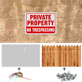 Yaocom no trespassing sign in yard use, provides clear boundary messaging for gardens.