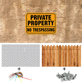 Yaocom private-property signage clearly defines boundaries and deter entry.