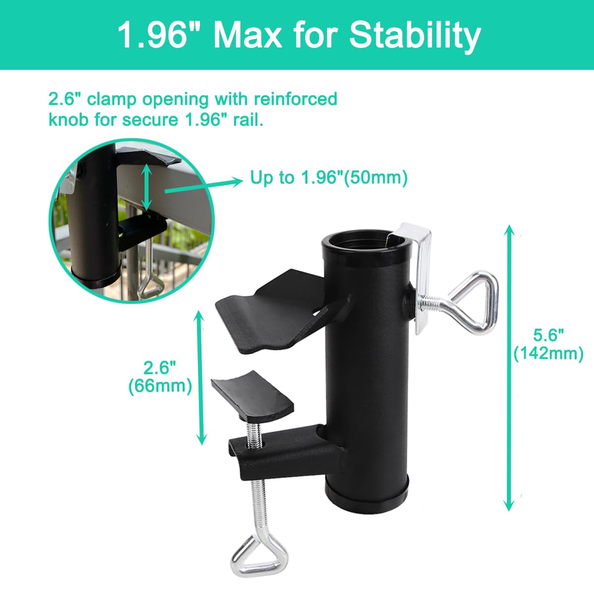 Yaoeruqi outdoor holder attached to bleachers for instant shade at events