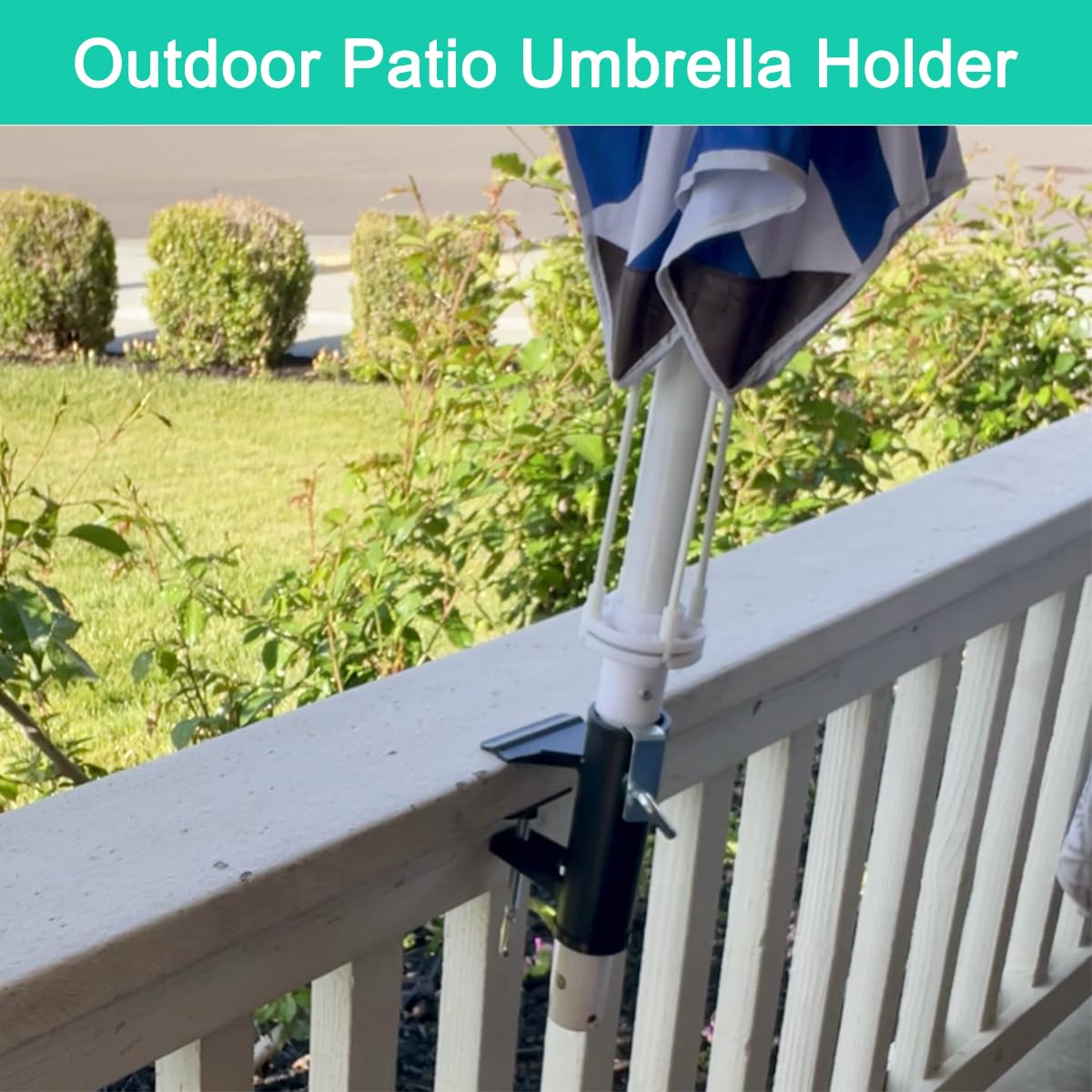 Yaoeruqi clamp mounted on a boat rail for portable shade