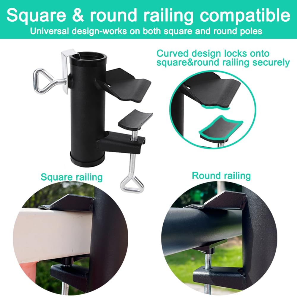Yaoeruqi clamp securing a tailgate umbrella for comfortable outdoor seating