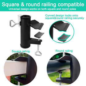 Yaoeruqi clamp securing a tailgate umbrella for comfortable outdoor seating