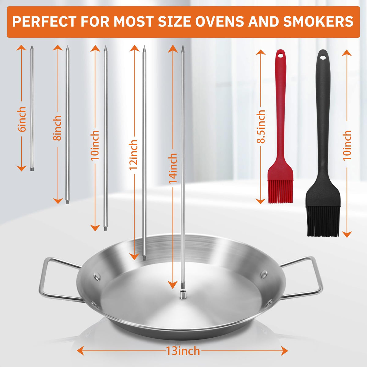 Yaokvide stainless steel 304 skewers resist deformation for durable, long-lasting use.