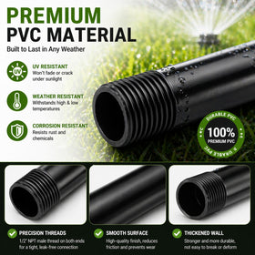 Yaomiao durable-sprinkler-riser-pvc offers outdoor UV and heat resistance