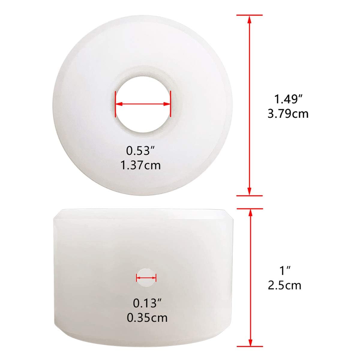 Yaowawe auger motor bushing size and dimensions visual for precise fit