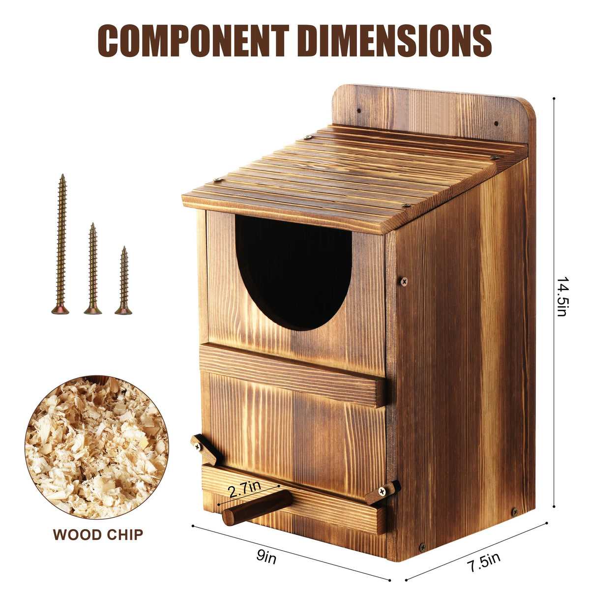 Yaoyiizy bird stand feature helps birds enter the nest box