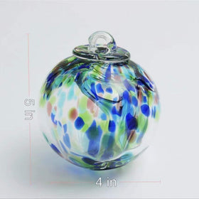 Yaoyuan hand-blown glass gazing ball in Murano style for windows or porches