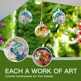 Yaoyuan rich colors gazing ball catches sun and shade for visual interest