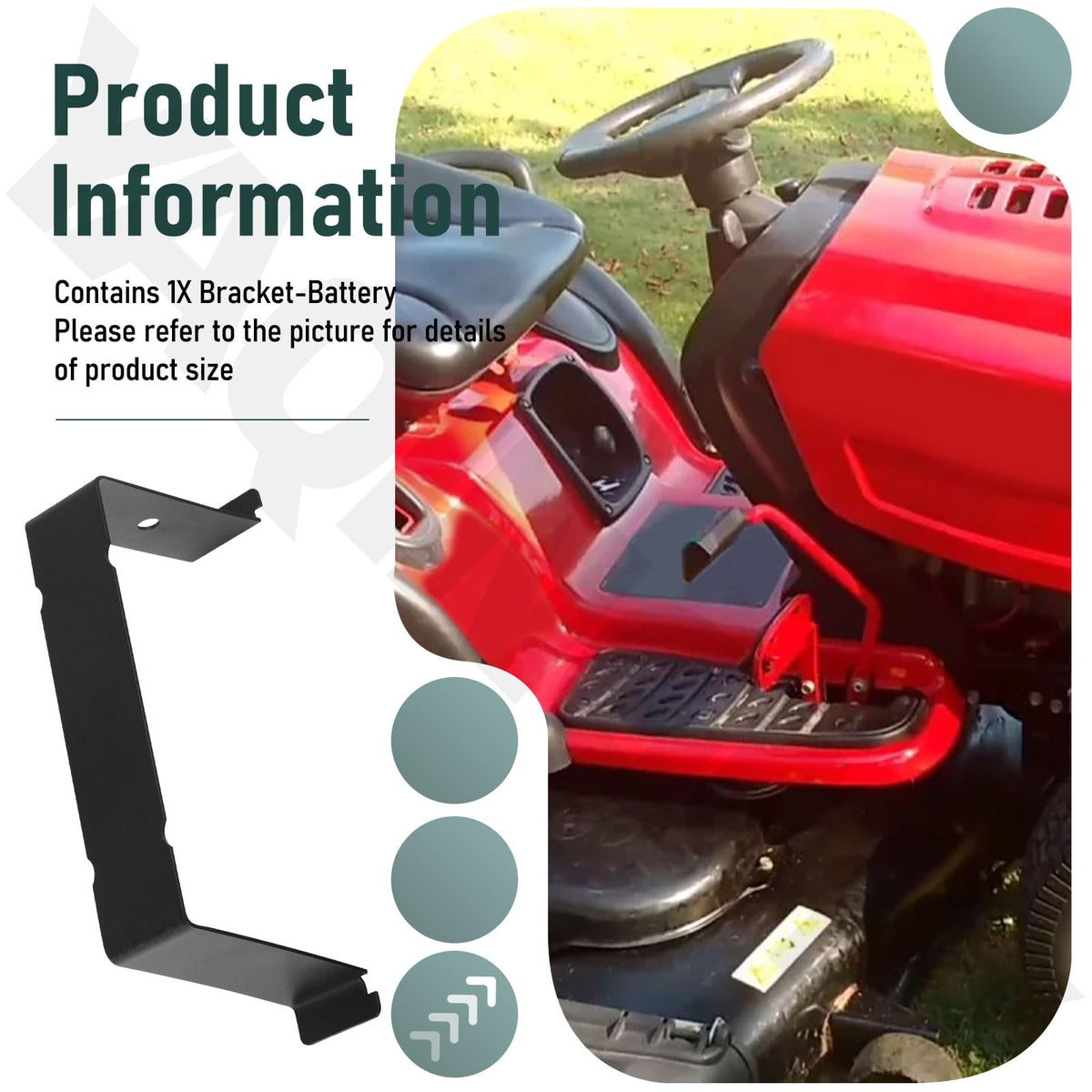 YAQINGMY bracket-battery secure mount demonstrates stable support during operation.