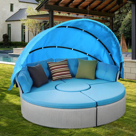 YAQSFGRZ customization-ready canopy size options for various daybeds.