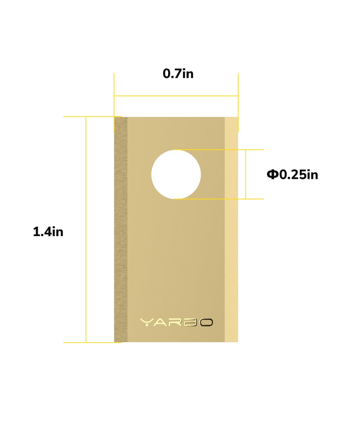 YARBO lawn mower cutting blades close-up showing sharp edge for clean cuts
