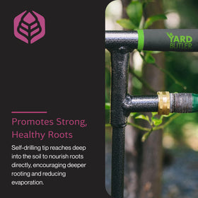 Yard Butler Deep Root Irrigator targets the root zone for efficient watering.