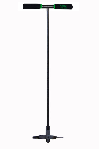 Yard Butler ICA-36 compost aerator top view for easy yard-based aeration